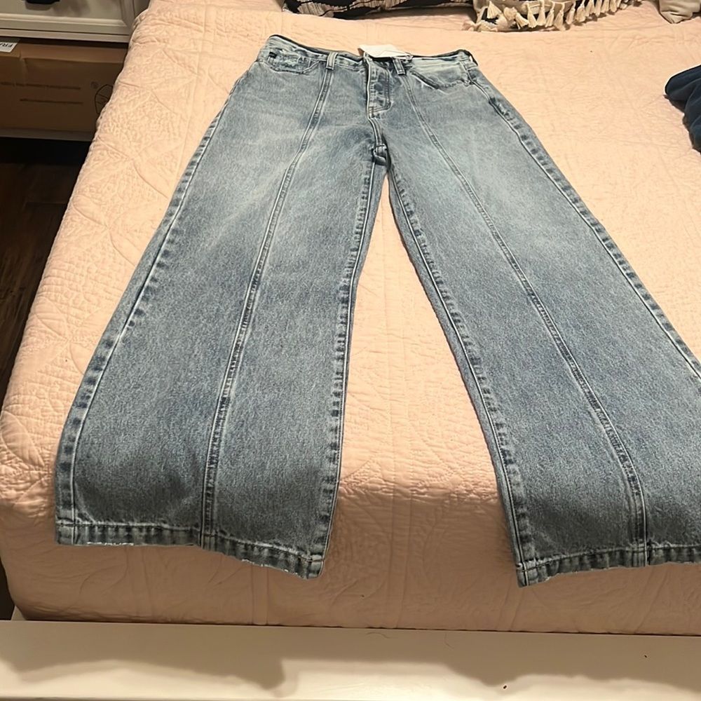NEW KanCan Wide Leg Jeans, Size 7/27